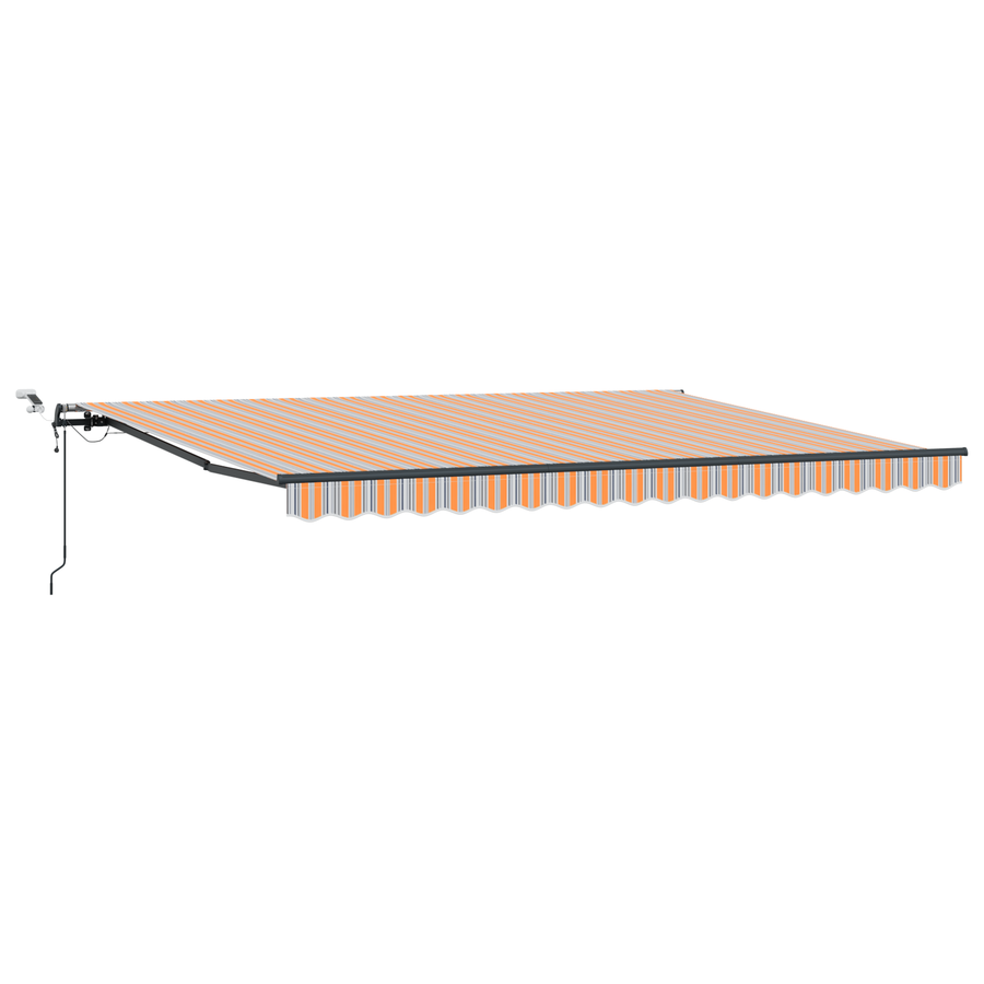Automatische Inklapbare Luifel met LED Meerkleurige Streep 450x300 cm