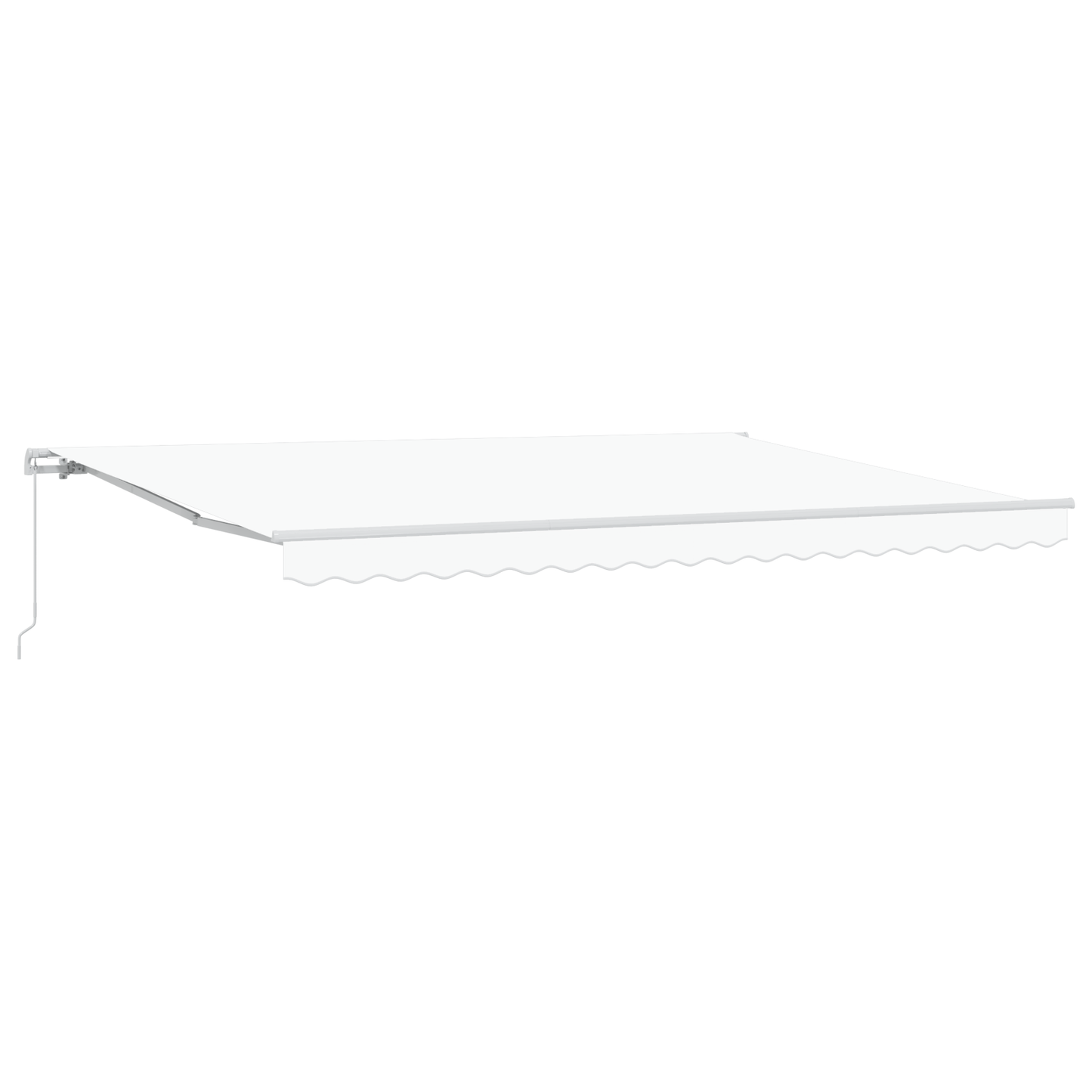 Luifel handmatig uitschuifbaar 450x350 cm wit