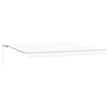 Luifel handmatig uitschuifbaar 450x350 cm wit