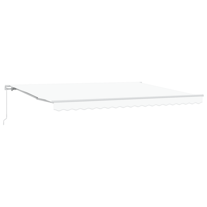 Luifel handmatig uitschuifbaar 450x350 cm wit