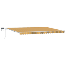 Handmatige Inklapbare Luifel met LED Multikleurige Strook 500x300 cm