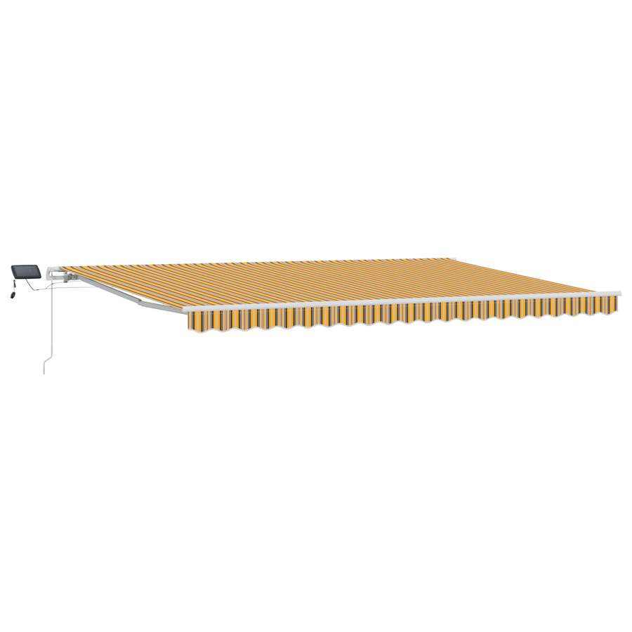 Handmatige Inklapbare Luifel met LED Multikleurige Strook 500x300 cm