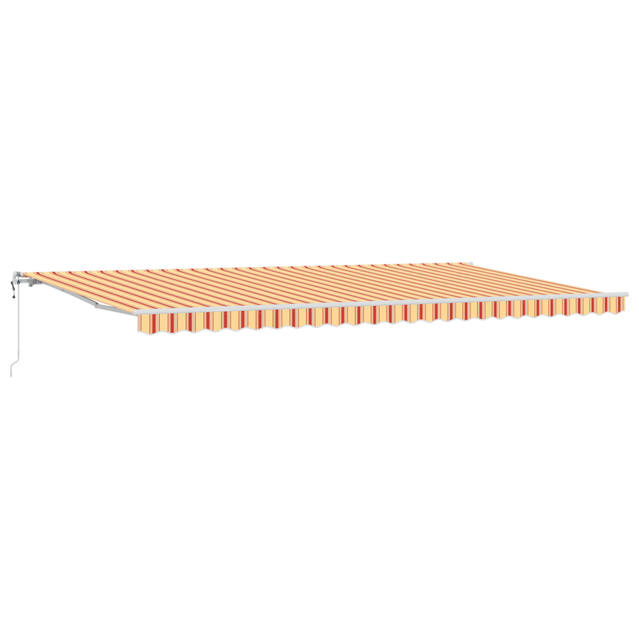 Automatische Inklapbare Luifel Geel en Oranje 600x300 cm