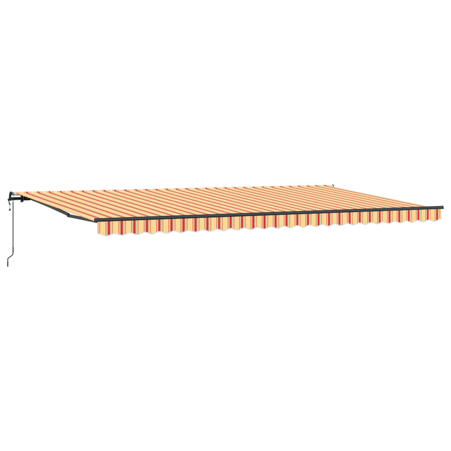 Automatische Inklapbare Luifel Geel en Oranje 600x300 cm