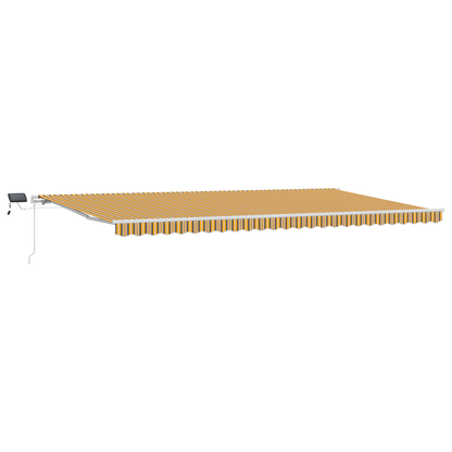 Handmatige Intrekbare Luifel met LED Multicolour Stripe 600x350 cm