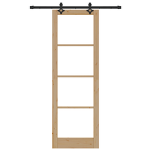 Schuifdeur met hardware set 78x232 cm massief grenenhout