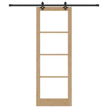 Schuifdeur met Hardware Set 83x232 cm Massief Hout Van Den