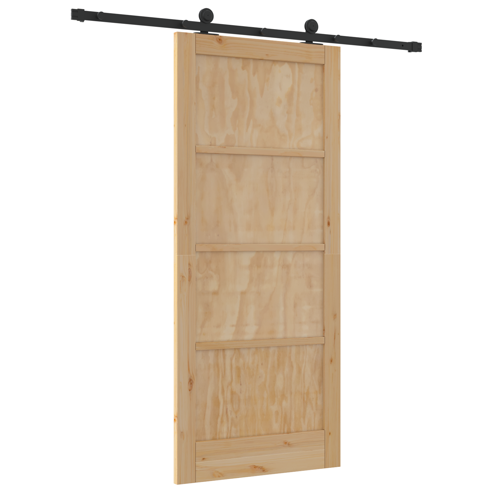 Schuifdeur met Hardware Set 86x198,5 cm Massief Hout