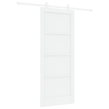 Schuifdeur met Hardware Set Wit 83x202 cm Massief Vurenhout