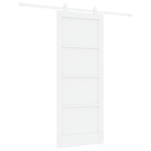 Schuifdeur met Hardware Set 'ORKDAL'Wit Massief Hout