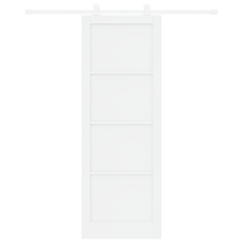 Schuifdeur met Hardware Set 'ORKDAL'Wit Massief Vurenhout
