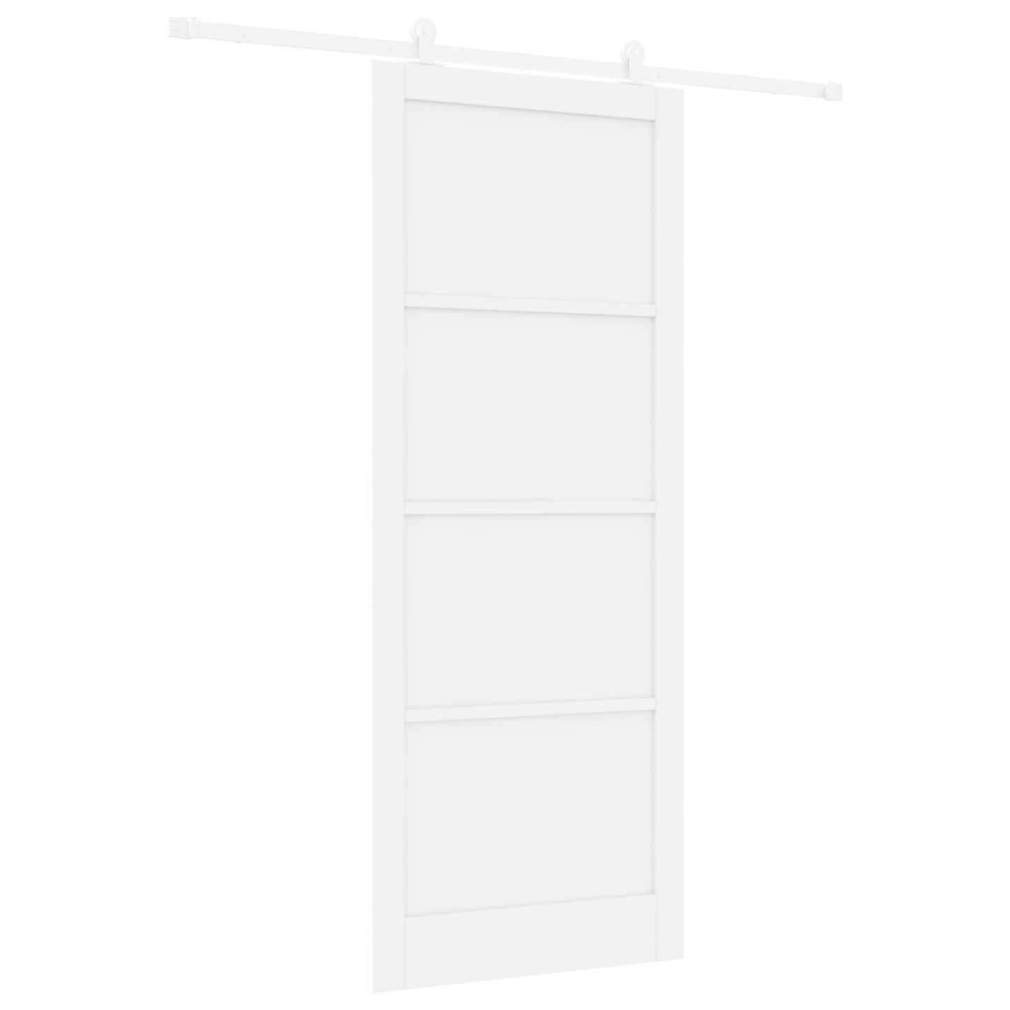 Schuifdeur met Hardware Set 'ORKDAL'van Witte Massieve Den