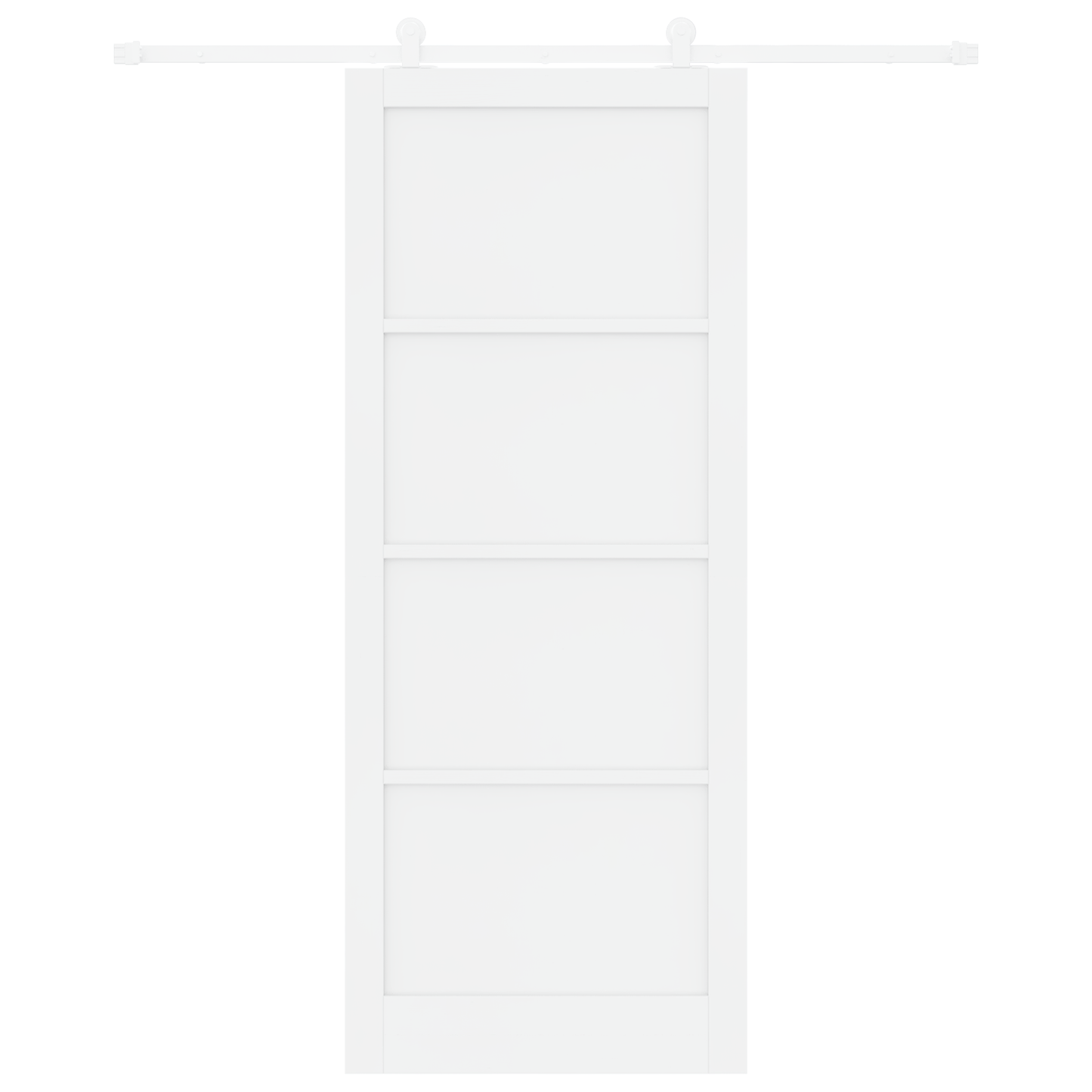 Schuifdeur met Hardware Set 'ORKDAL'van Witte Massieve Den