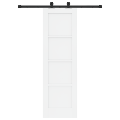 Schuifdeur met Hardware Set ORKDAL Wit Massief Hout van Dennen