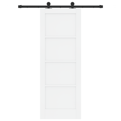 Schuifdeur met Hardwareset 'ORKDAL'Wit Massief Vurenhout