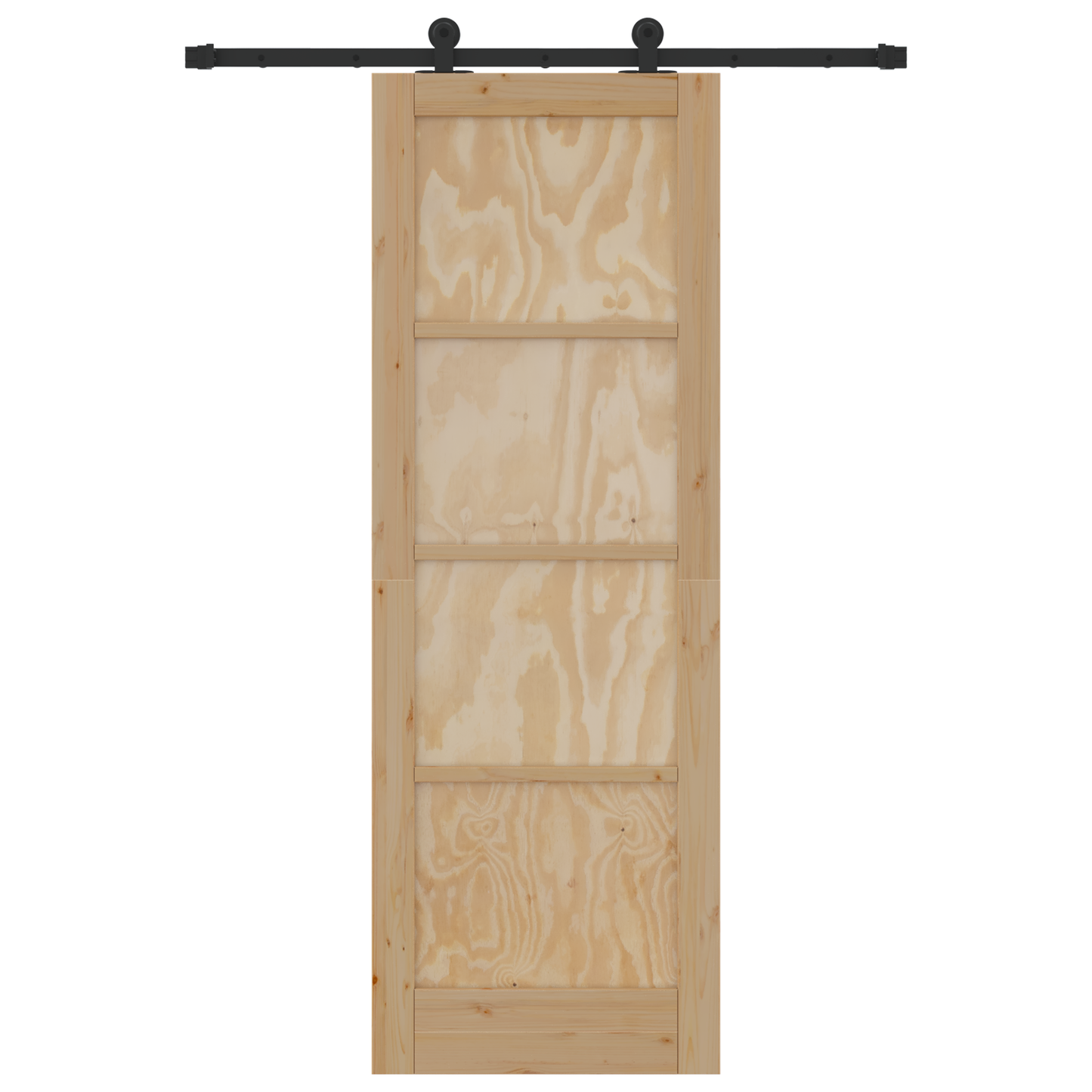 Schuifdeur met Hardware Set 'ORKDAL'van Massief Vurenhout