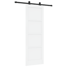 Schuifdeur met Hardware Set 'ORKDAL'Wit Massief Den