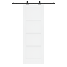 Schuifdeur met Hardware Set 'ORKDAL'Wit Massief Den