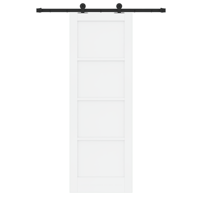 Schuifdeur met Hardware Set 'ORKDAL'Wit Massief Den