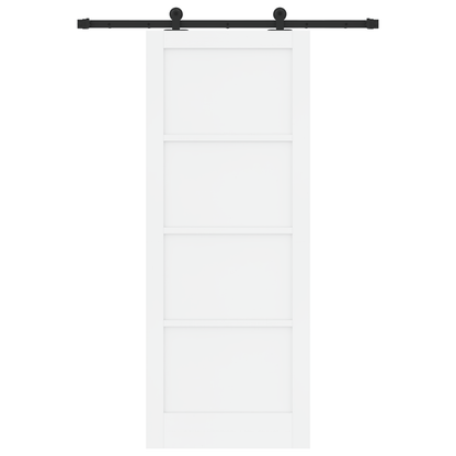 Schuifdeur met Beugelset 'ORKDAL'Witte Massief Hout Vuren