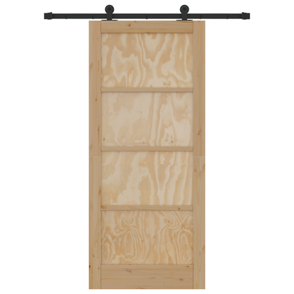 Schuifdeur met Hardware Set 'ORKDAL'van Massief Vurenhout