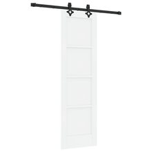 Schuifdeur met Hardware Set 'ORKDAL'Wit Massief Dennenhout