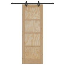 Glijdende Deur met Beugels 'ORKDAL'Van Massief Vurenhout