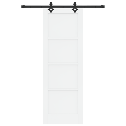 Sluitdeur met Hardware Set 'ORKDAL'Witte Massief Houten Den