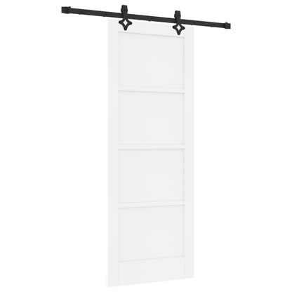 Schuifdeur met Hardware Set 'ORKDAL'Wit Vurenhout