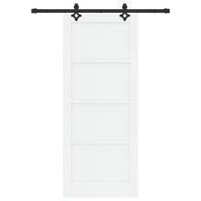 Schuifdeur met Hardware Set 'ORKDAL'van Witte Massief Hout