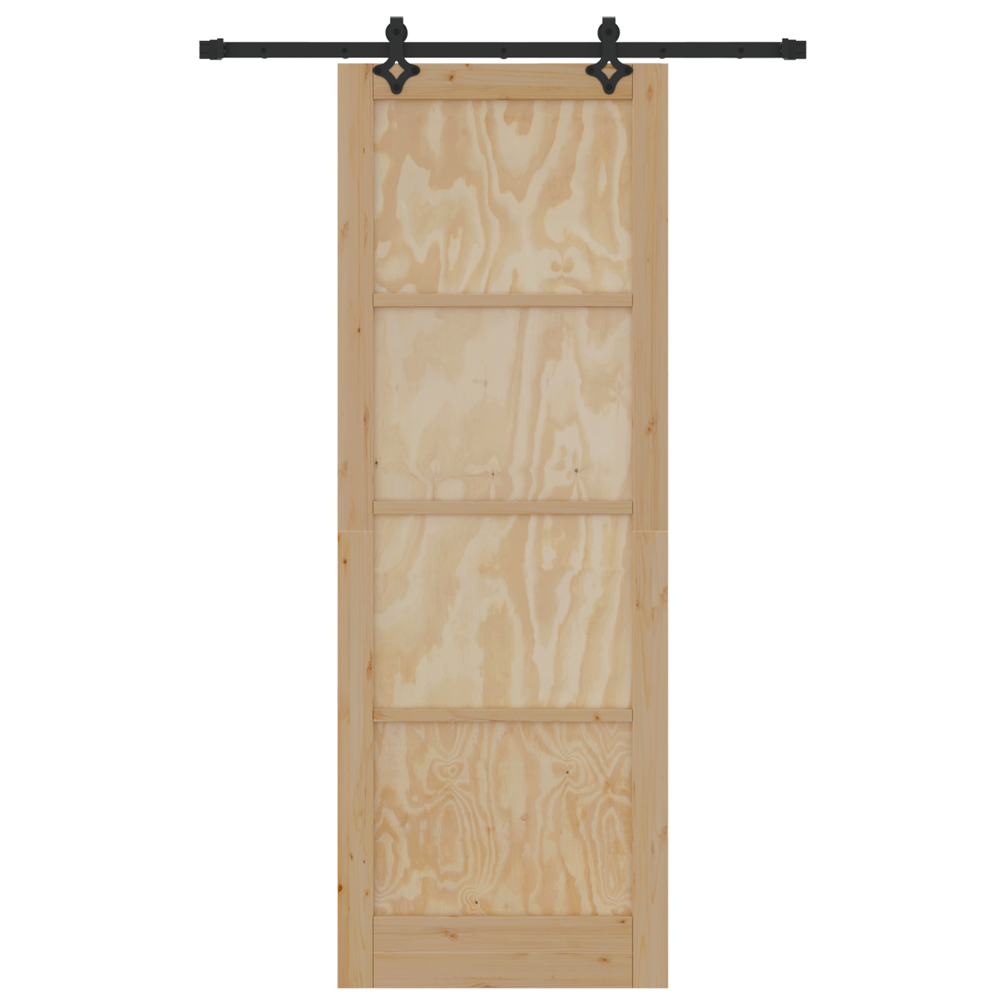 Schuifdeur met Hardware Set 'ORKDAL'van Massief Vurenhout