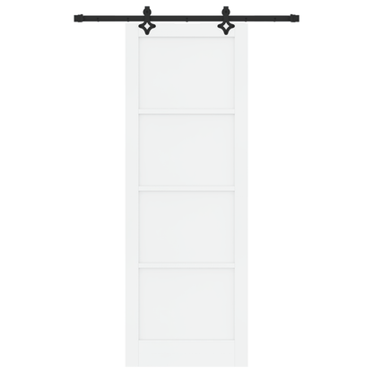 Schuifdeur met Hardware Set 'ORKDAL'van Wit Massief Vurenhout