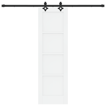 Schuifdeur met Hardware Set 'ORKDAL'Wit Massief Vuren