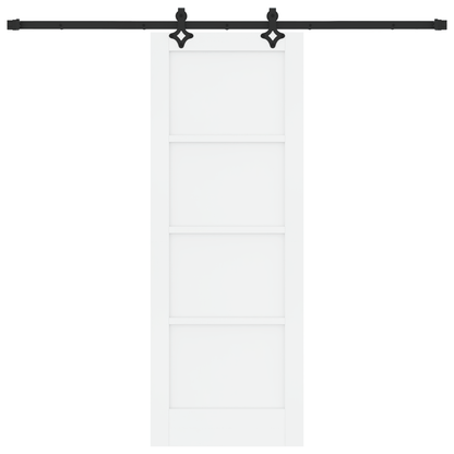 Schuifdeur met Bevestigingsset 'ORKDAL'Wit Massief Vurenhout