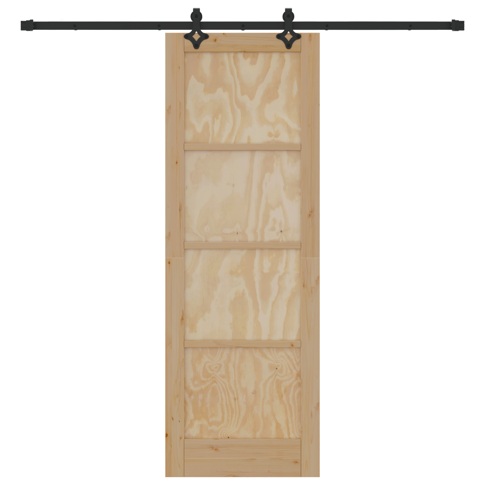 Schuifdeur met Hardware Set ORKDAL van Massief Vurenhout