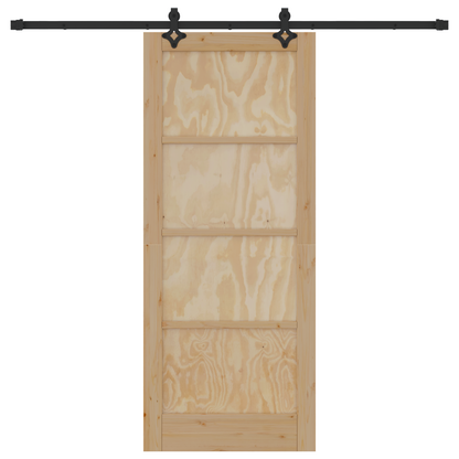 Schuifdeur met Hardware Set 'ORKDAL'Massief Vurenhout