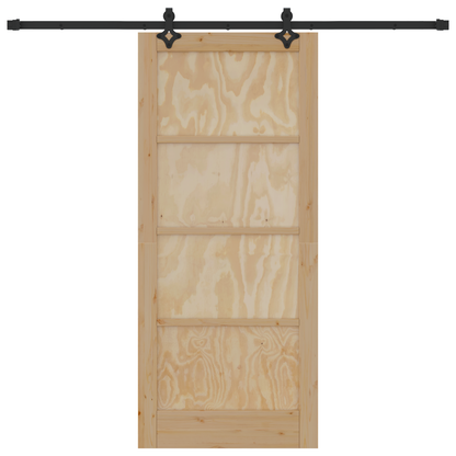 Schuifdeur met Hardware Set 'ORKDAL'Massief Grenen