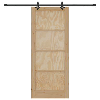 Schuifdeur met Hardware Set 'ORKDAL'Massief Hout van Grenen