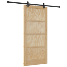 Schuifdeur met hardware set 'ORKDAL'van massief vurenhout