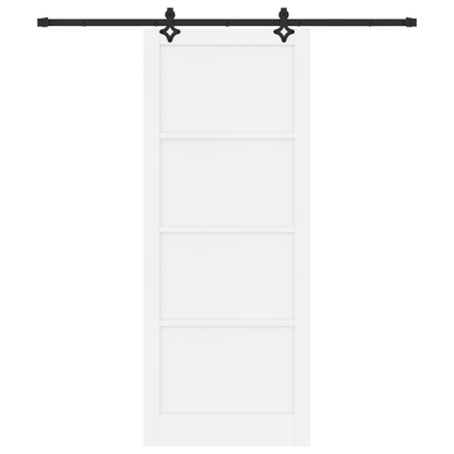 Schuifdeur met Beugelset ORKDAL Wit Massief Vurenhout