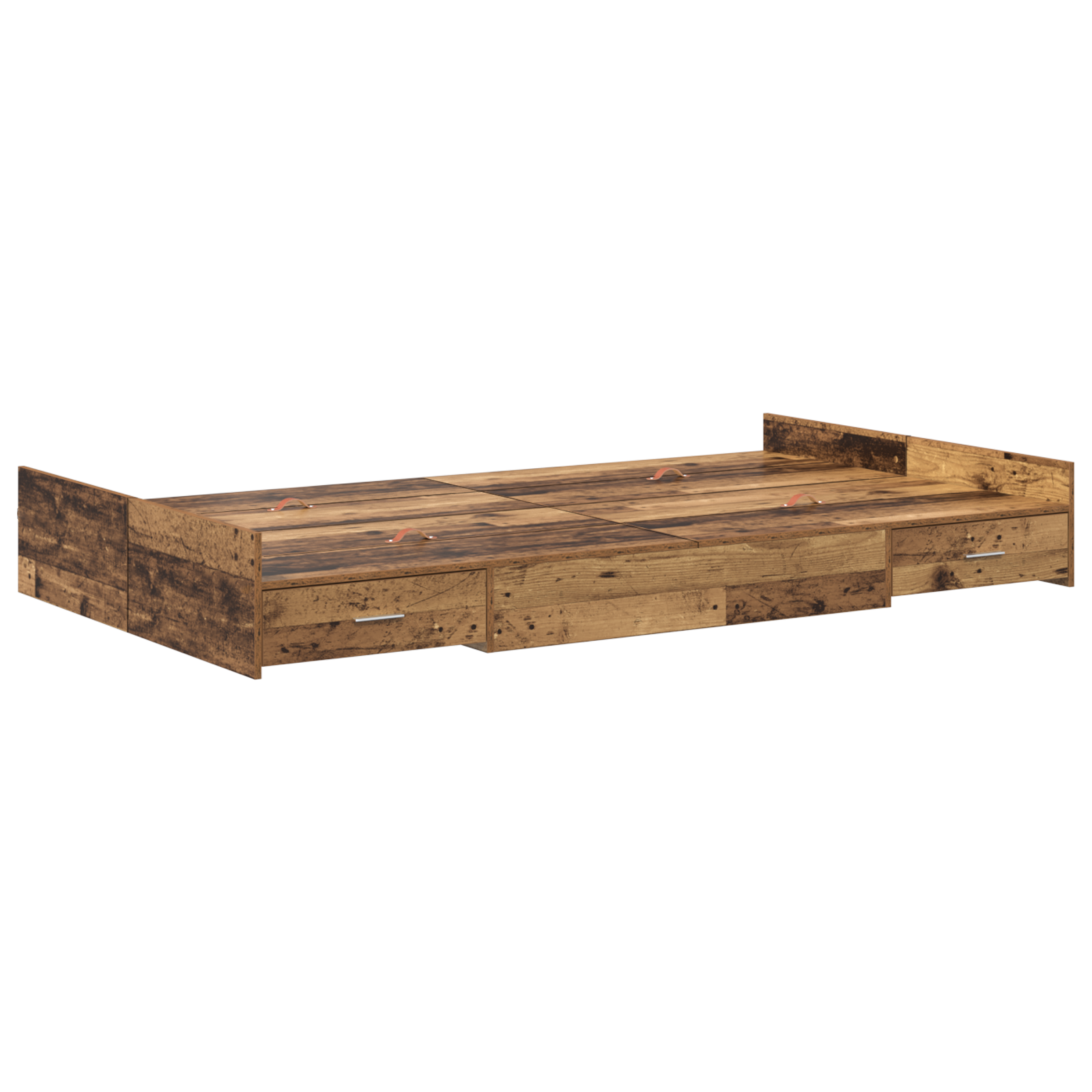 Opbergbed Old Wood 120x190 cm Gelaagd Hout