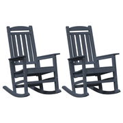 Tuinligbed 2 stuks marineblauw 92x70x108 cm polyetheen