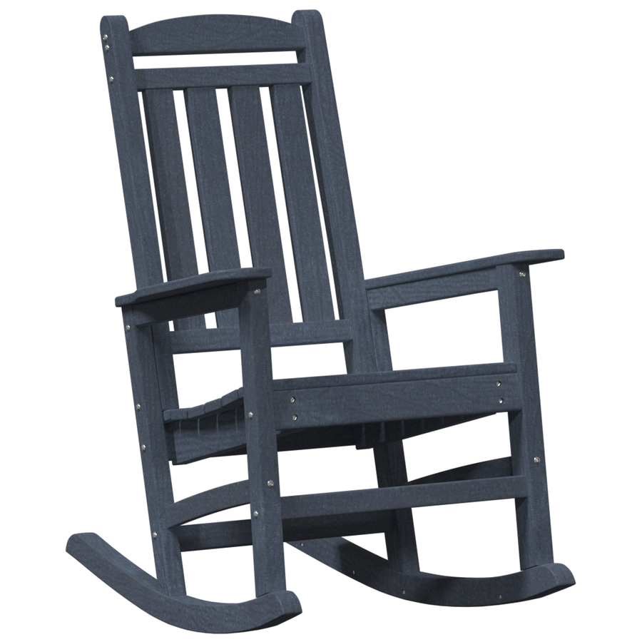 Tuinligbedden 2 stuks Marineblauw 70x92x107,5 cm HDPE