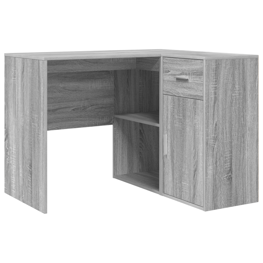 Hoekbureau Grijs Sonoma 102x88x75 cm Engineered Hout