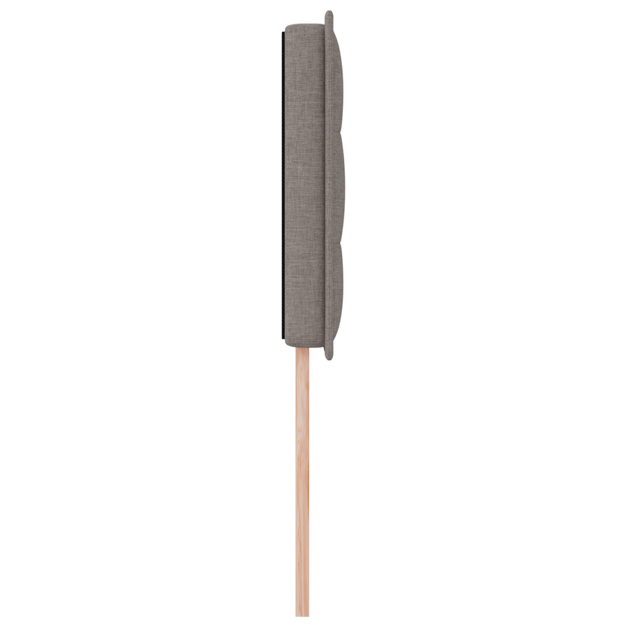 Hoofdbord met strepen 80 cm stof taupe