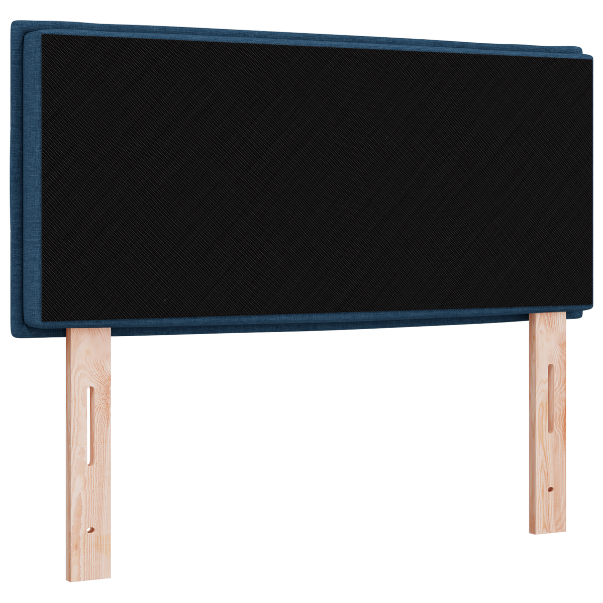 Hoofdbord met strepen 80 cm stof blauw
