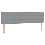 Hoofdbord lichtgrijs 90 cm stof