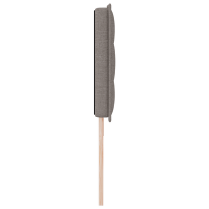 Hoofdbord met strepen 90 cm stof taupe