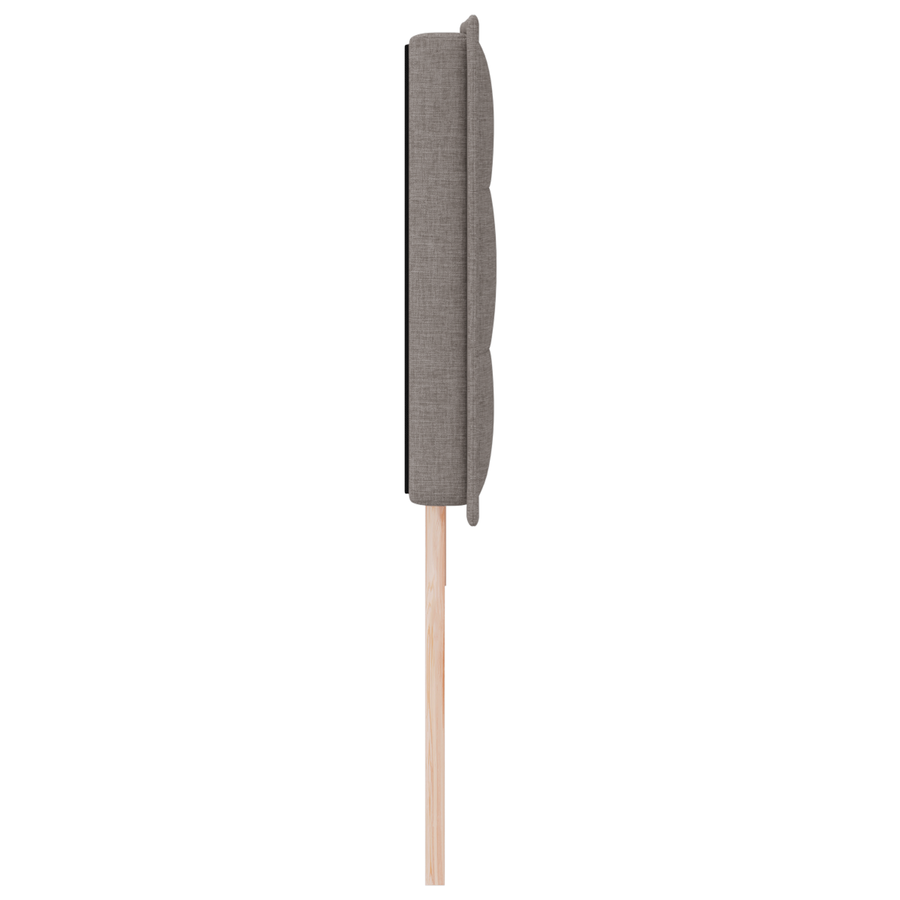 Hoofdbord met strepen 90 cm stof taupe