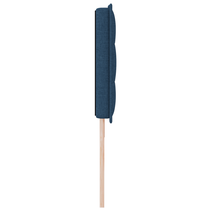 Hoofdbord met strepen 90 cm stof blauw